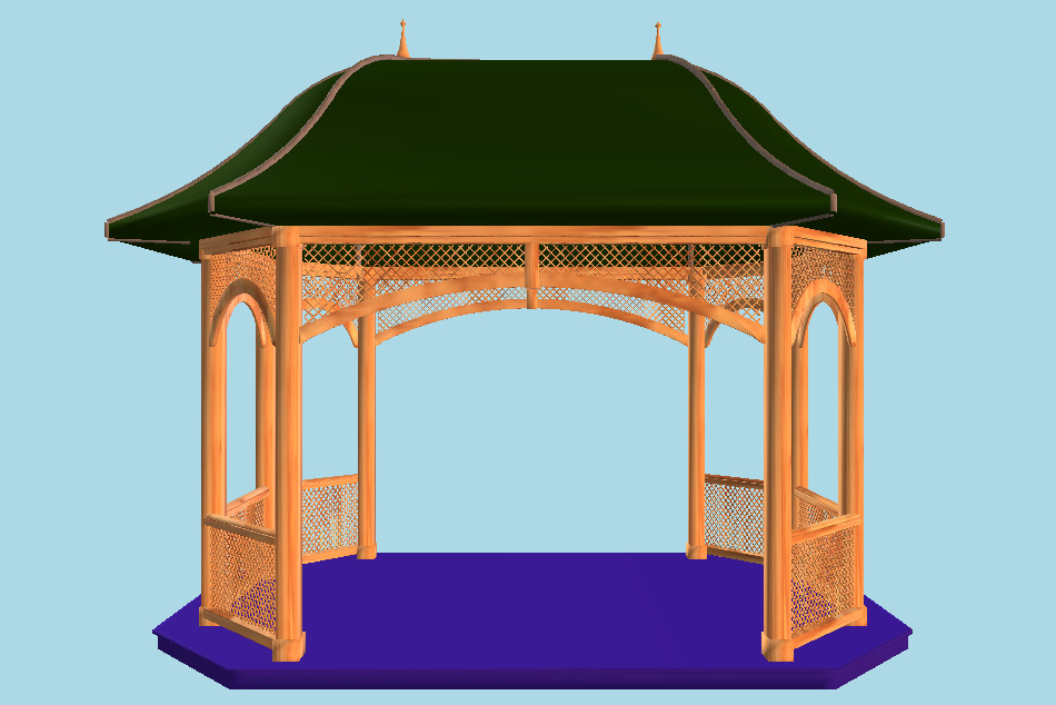 Arbor Summer House 3d model